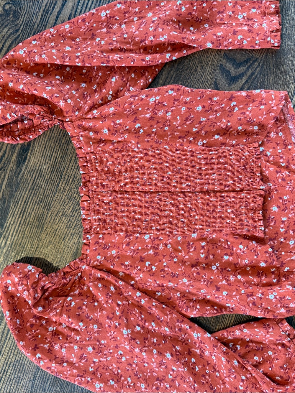 Reformation Floral Puff-Sleeve Top size 6 - Picture 3 of 3